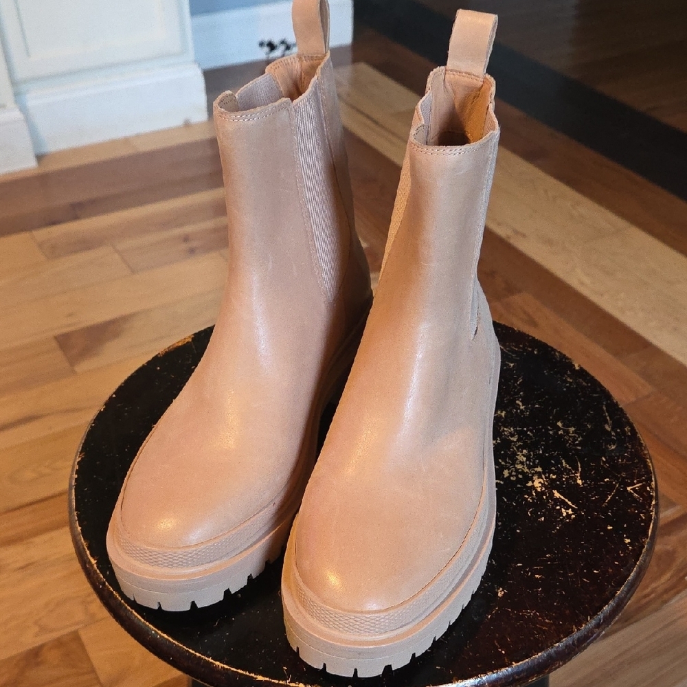 Tan Leather Ankle Boots